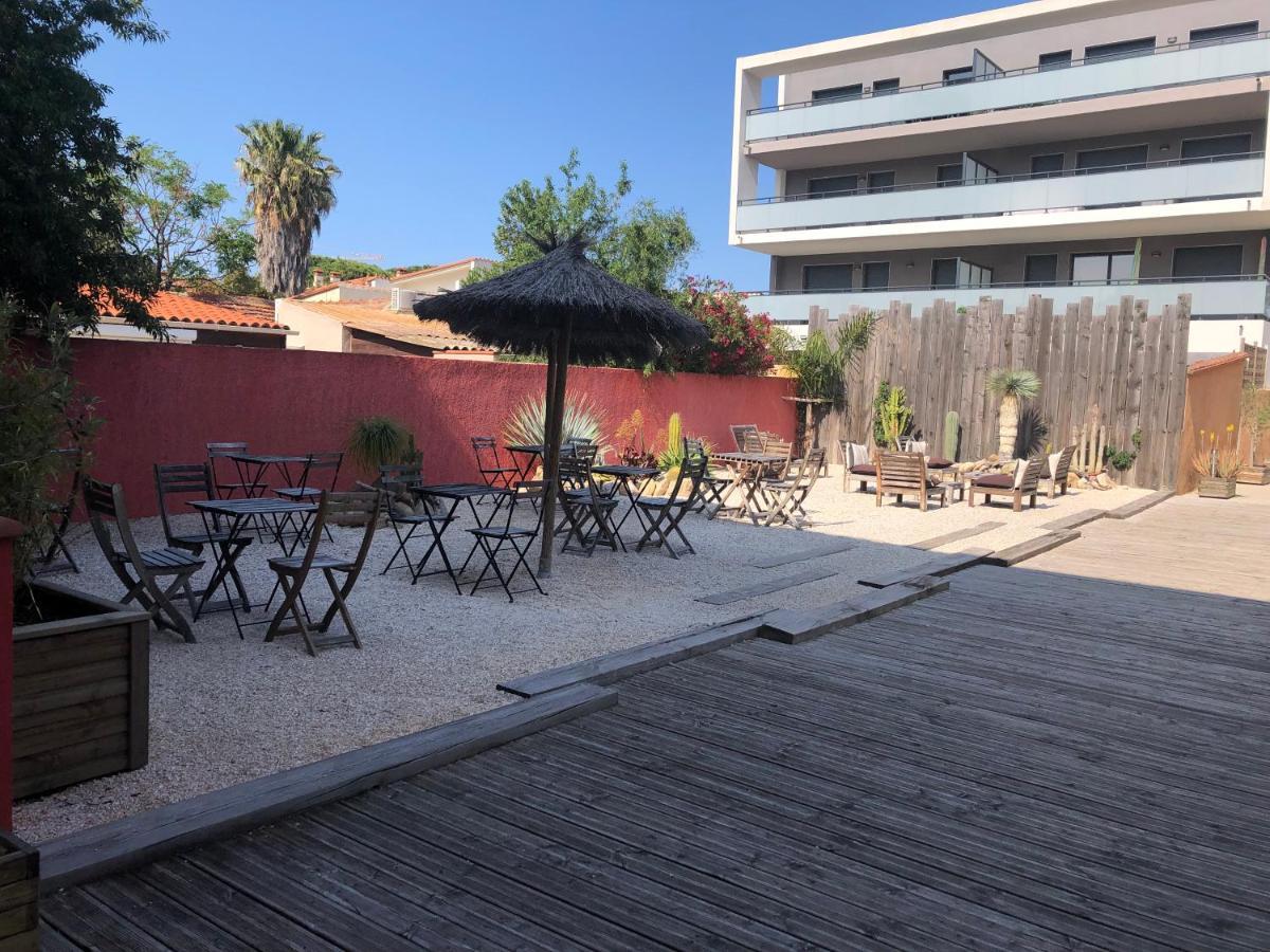 Hotel Les Mimosas Argelès-sur-Mer Exterior foto